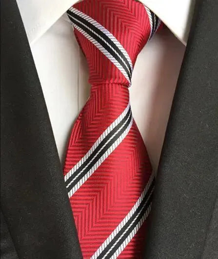 Plaid Striped Silk Men Neckties - Necktie | LeStyleParfait-Necktie