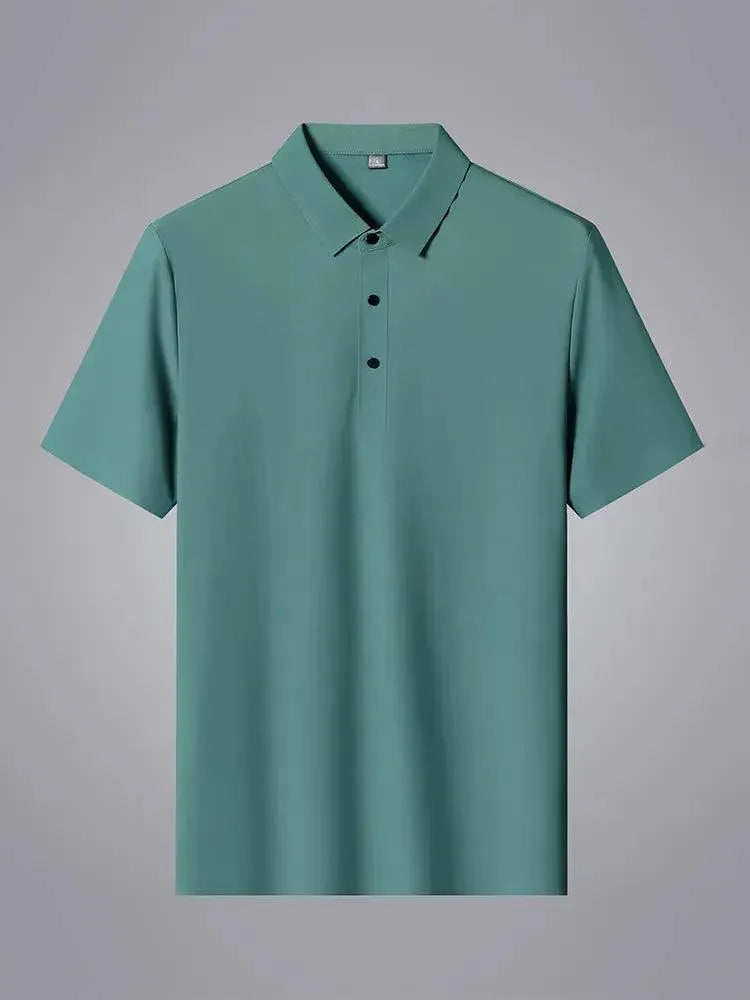Plain Short Sleeve Men Polo Shirt-Polo Shirt-LeStyleParfait