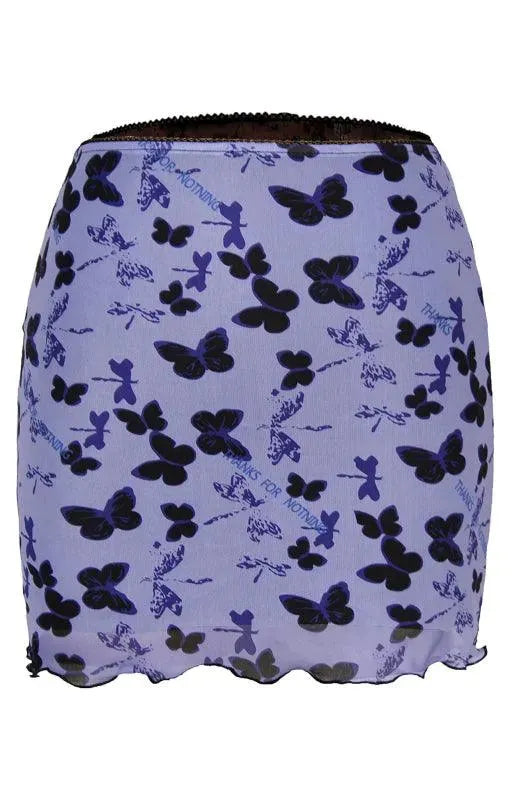Printed Floral Pleated Mini Skirt-Women's Skirt-LeStyleParfait