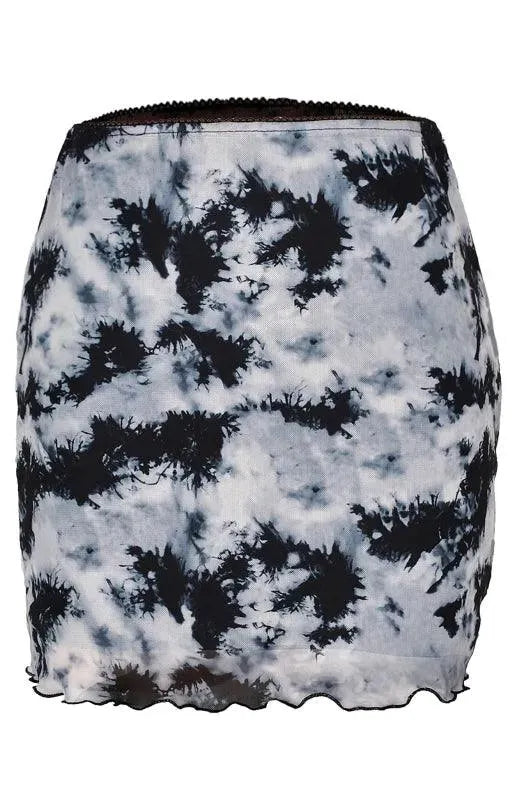 Printed Floral Pleated Mini Skirt-Women's Skirt-LeStyleParfait