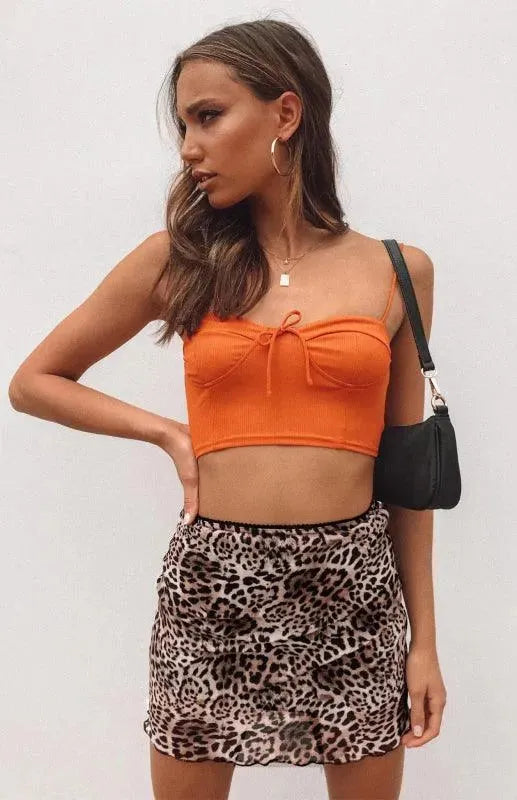 Printed Floral Pleated Mini Skirt-Women's Skirt-LeStyleParfait