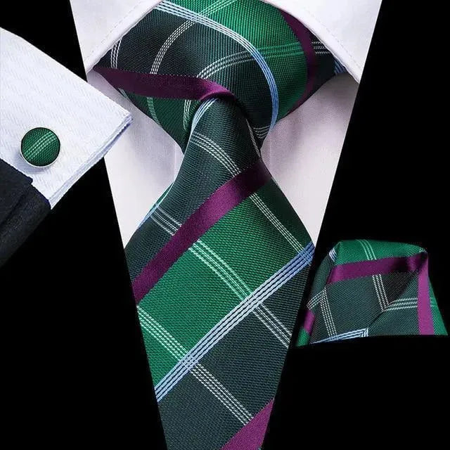 Pure Dedication Cufflink Necktie Set - Necktie | LeStyleParfait-Necktie