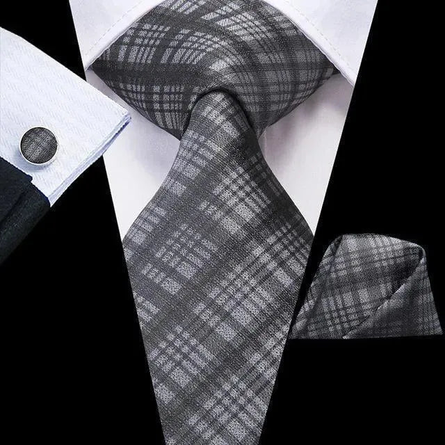 Pure Dedication Cufflink Necktie Set - Necktie | LeStyleParfait-Necktie