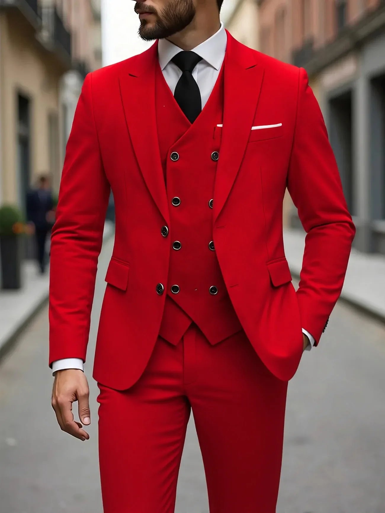 Men's Wedding Tuxedo 3 Piece – Groom Formal Suit
