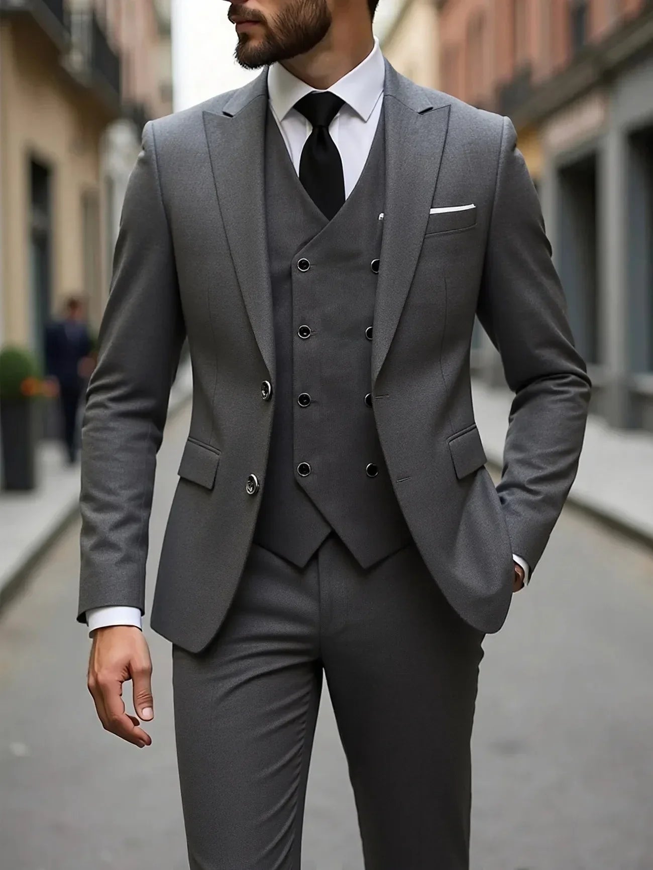 Men's Wedding Tuxedo 3 Piece – Groom Formal Suit