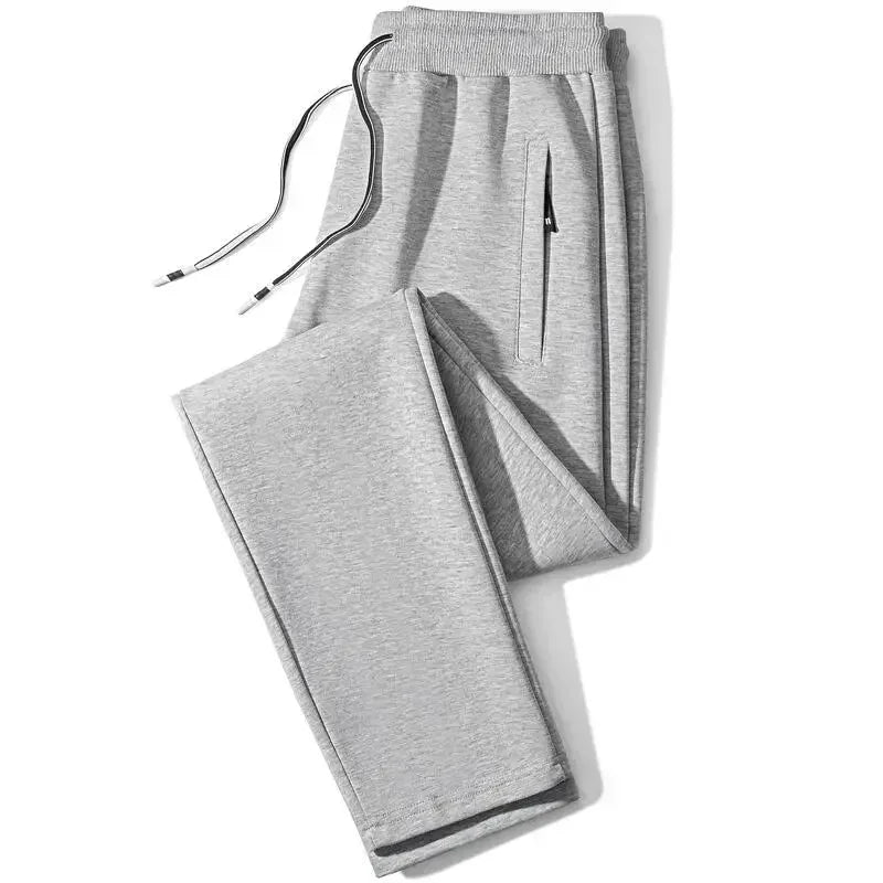 Relaxed Sporty Men Jogger Pants - Mid Rise Plus Size