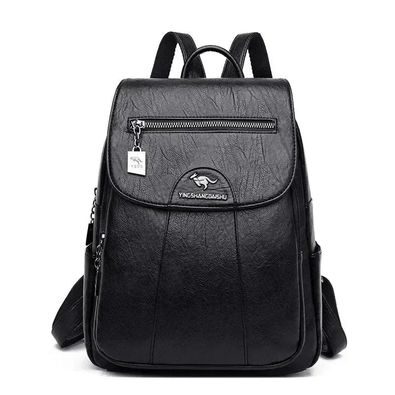 Retro Soft Leather Women's Backpack - Backpack - LeStyleParfait