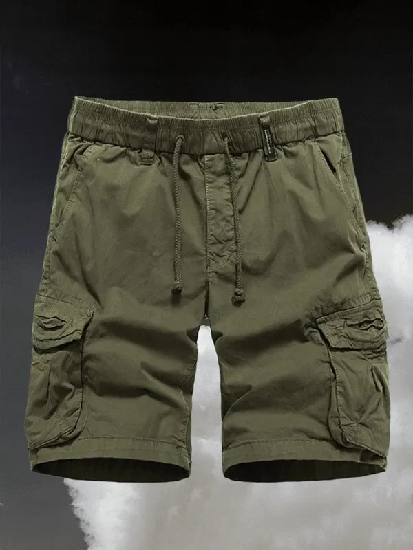 LeStyleParfait Plain-Solid Men's Drawstring-Elastic Waist Cotton-