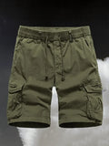 LeStyleParfait Plain-Solid Men's Drawstring-Elastic Waist Cotton-