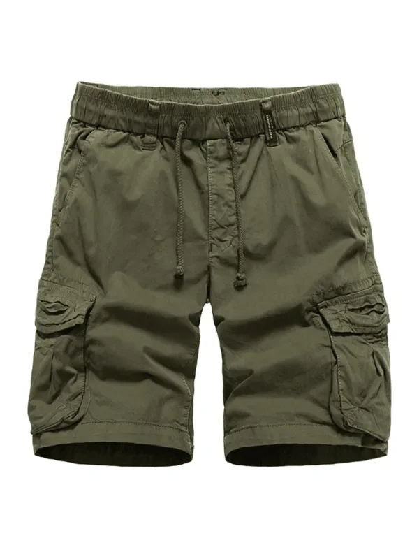 LeStyleParfait Plain-Solid Men's Drawstring-Elastic Waist Cotton-