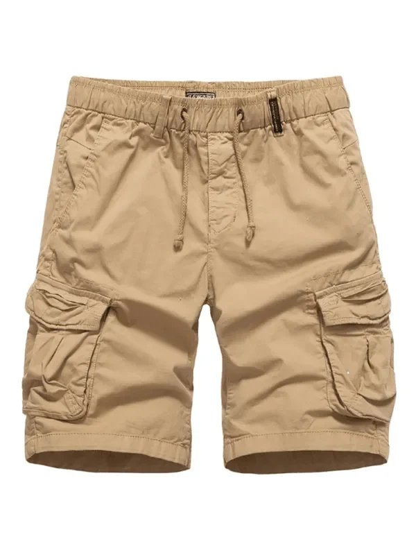 LeStyleParfait Plain-Solid Men's Drawstring-Elastic Waist Cotton-