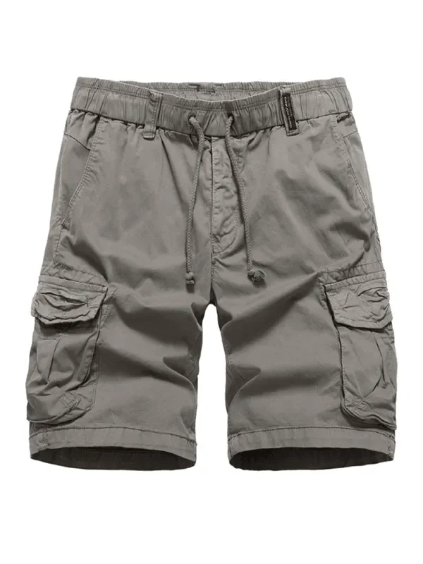 LeStyleParfait Plain-Solid Men's Drawstring-Elastic Waist Cotton-