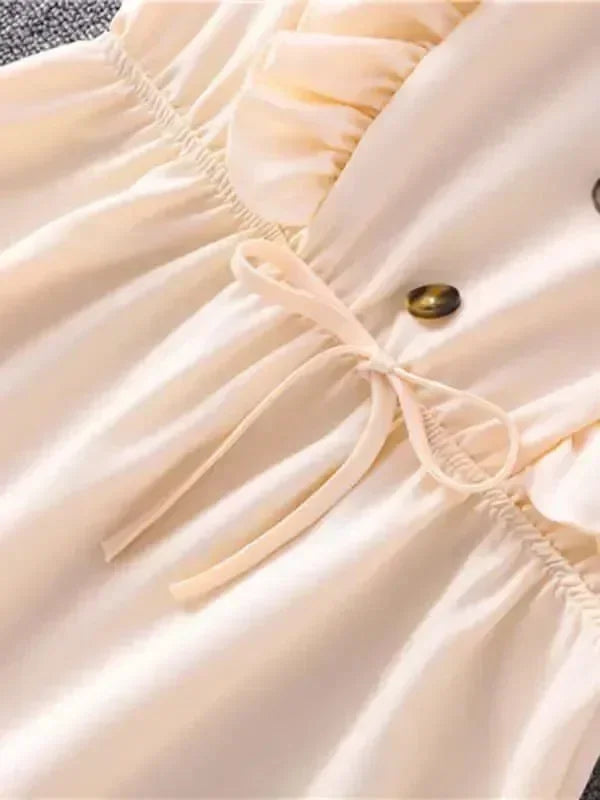 Romantic Cotton Tiered Mini Dress