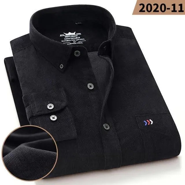 Ryan Corduroy Winter Shirt For Men-Men Shirts-LeStyleParfait