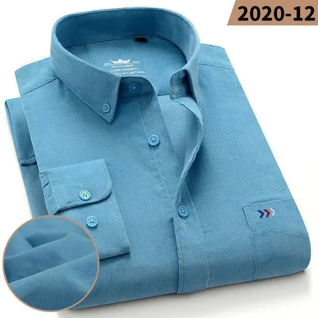 Ryan Corduroy Winter Shirt For Men-Men Shirts-LeStyleParfait