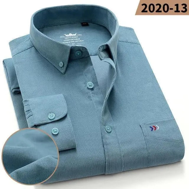 Ryan Corduroy Winter Shirt For Men-Men Shirts-LeStyleParfait