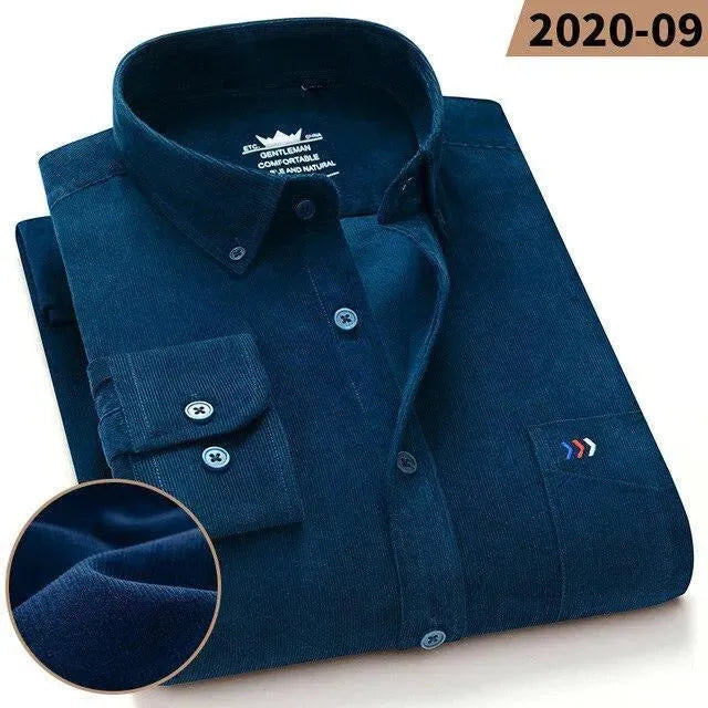 Ryan Corduroy Winter Shirt For Men-Men Shirts-LeStyleParfait