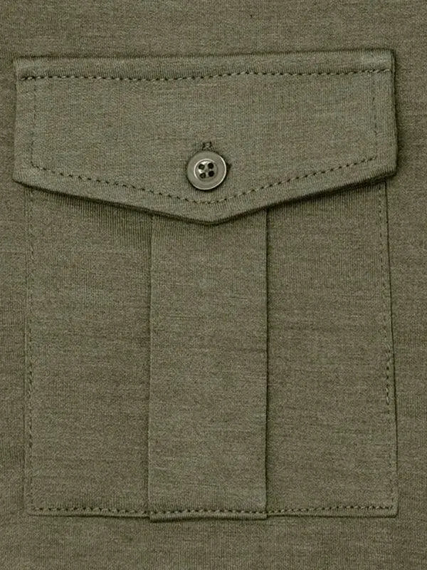 Solid Long Sleeve Men Polo Shirt-Polo Shirt-LeStyleParfait