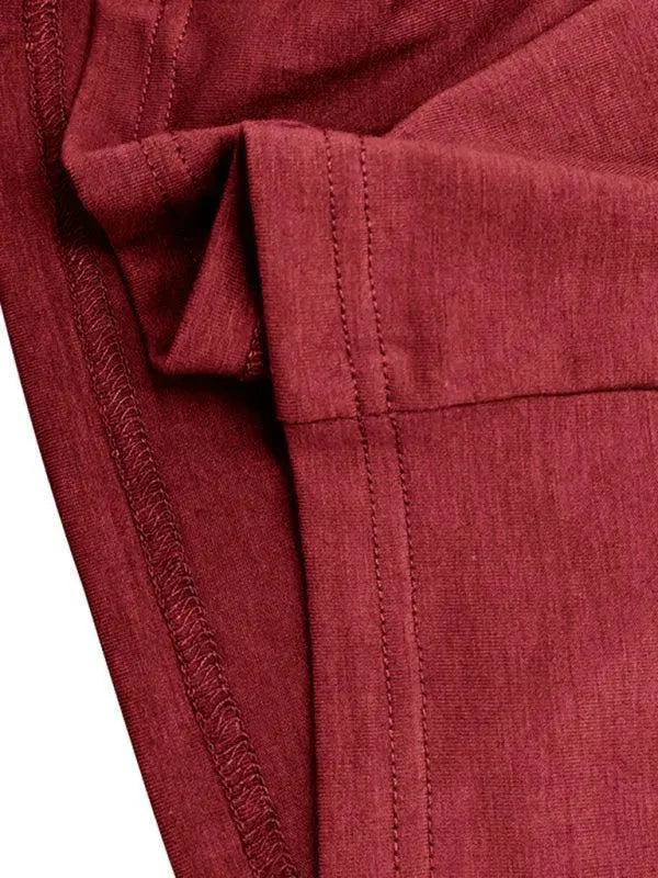 Solid Long Sleeve Men Polo Shirt-Polo Shirt-LeStyleParfait