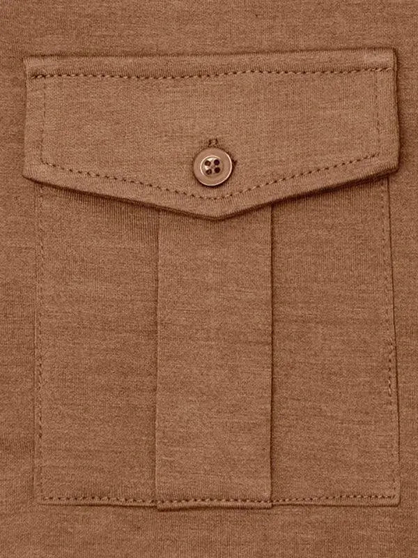 Solid Long Sleeve Men Polo Shirt-Polo Shirt-LeStyleParfait