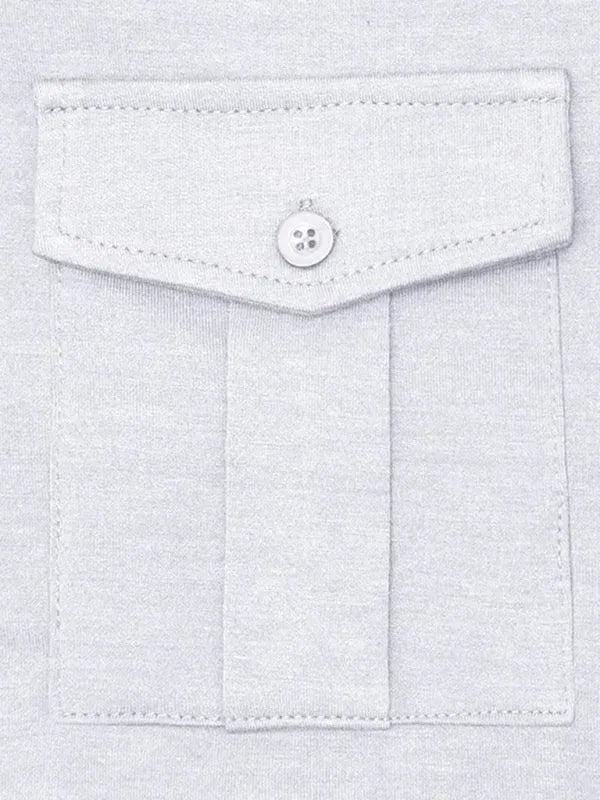 Solid Long Sleeve Men Polo Shirt-Polo Shirt-LeStyleParfait