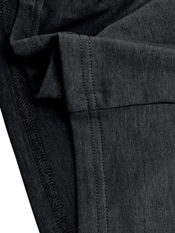 Solid Long Sleeve Men Polo Shirt-Polo Shirt-LeStyleParfait
