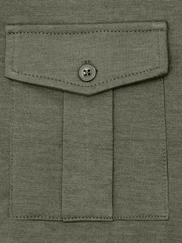 Solid Long Sleeve Men Polo Shirt-Polo Shirt-LeStyleParfait