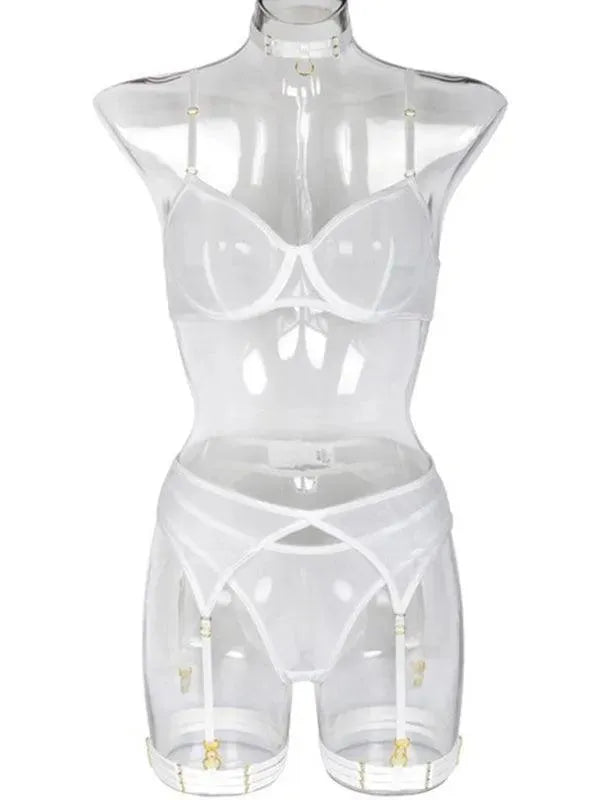 LeStyleParfait Women's Lingerie Sexy Ladies Plain-Solid-Lingerie Set