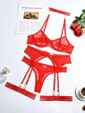 LeStyleParfait Women's Lingerie Sexy Ladies Plain-Solid-Lingerie Set