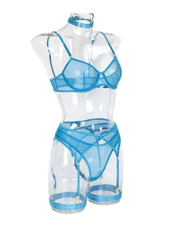 LeStyleParfait Women's Lingerie Sexy Ladies Plain-Solid-Lingerie Set