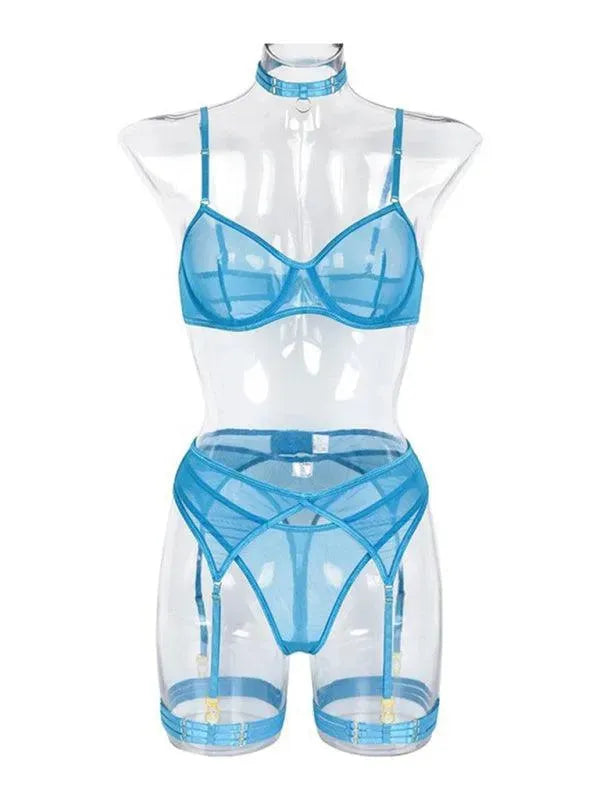LeStyleParfait Women's Lingerie Sexy Ladies Plain-Solid-Lingerie Set