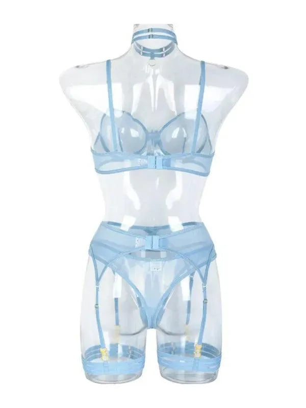 LeStyleParfait Women's Lingerie Sexy Ladies Plain-Solid-Lingerie Set
