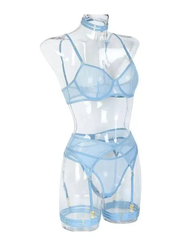 LeStyleParfait Women's Lingerie Sexy Ladies Plain-Solid-Lingerie Set