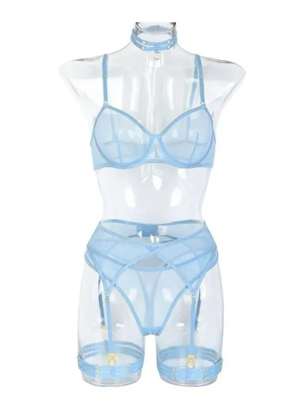 LeStyleParfait Women's Lingerie Sexy Ladies Plain-Solid-Lingerie Set