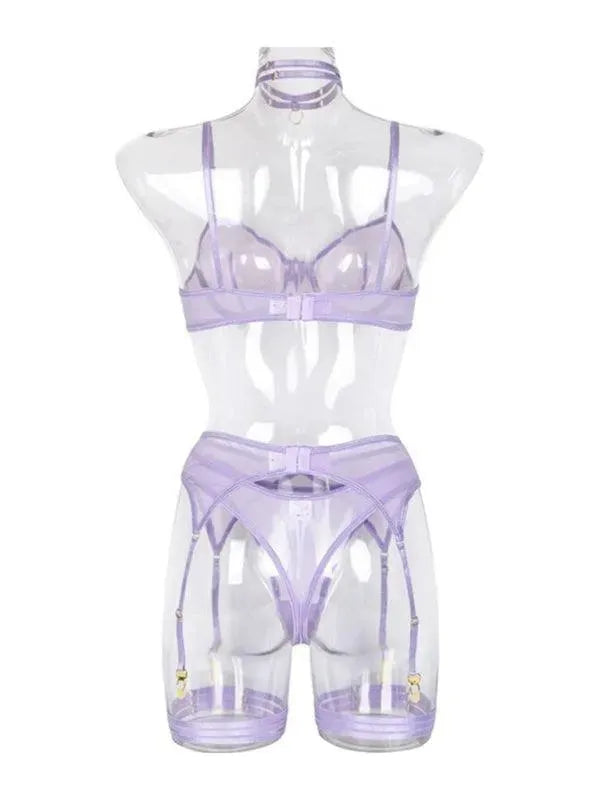 LeStyleParfait Women's Lingerie Sexy Ladies Plain-Solid-Lingerie Set