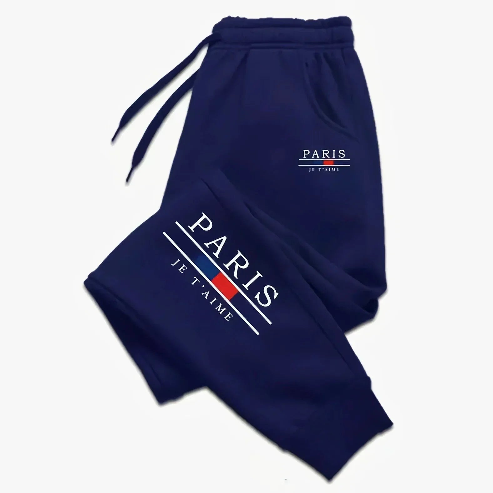 Sporty Casual Men Jogger Pants - Mid Rise Drawstring