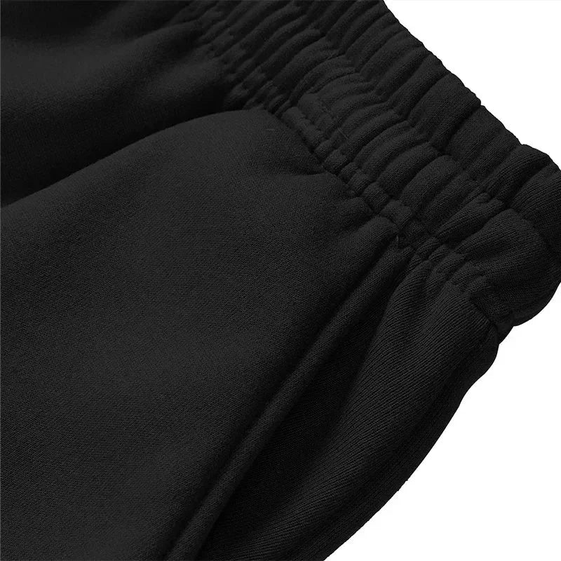 Sporty Casual Men Jogger Pants - Mid Rise Drawstring Tapered Fit