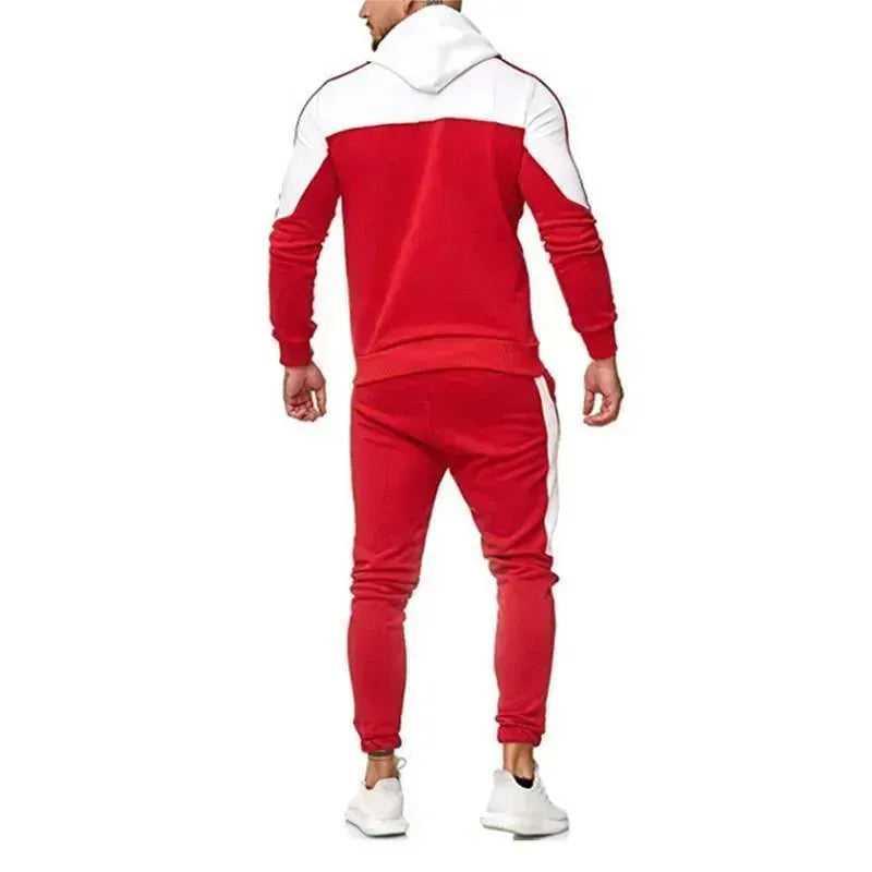 Sporty Men Casual Two-Piece Jogger Set - Casual Jogger Set - LeStyleParfait