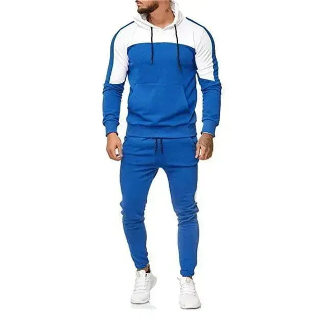 Sporty Men Casual Two-Piece Jogger Set - Casual Jogger Set - LeStyleParfait