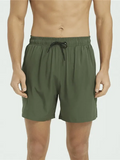 LeStyleParfait Plain-Solid Men's Drawstring-Elastic Waist Nylon-