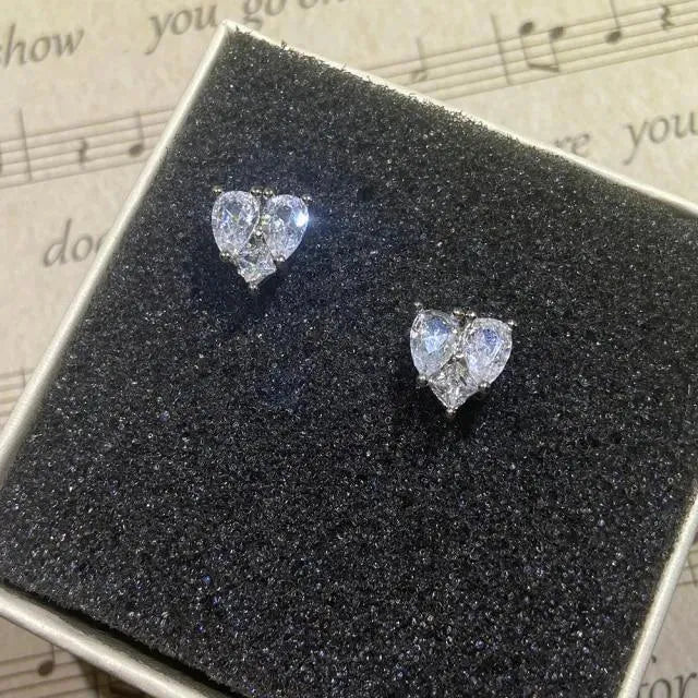 Sterling Silver Round Stud Earrings - Earrings - LeStyleParfait