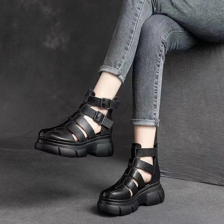 Strappy Wedge Shoes - Wedge Shoes - LeStyleParfait