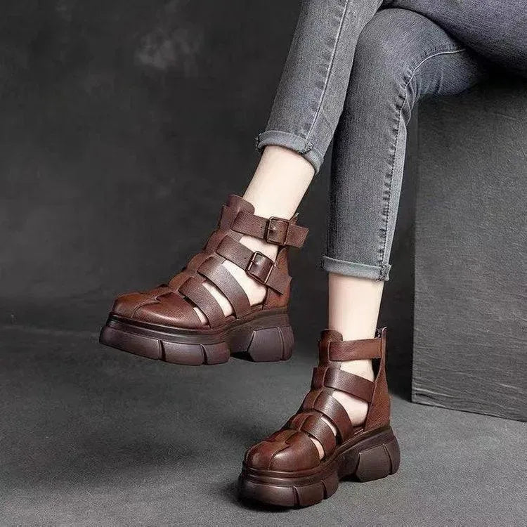 Strappy Wedge Shoes - Wedge Shoes - LeStyleParfait