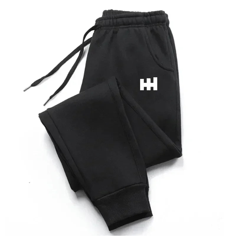 Street Style Men Jogger Pants - Mid Rise Adjustable Waist