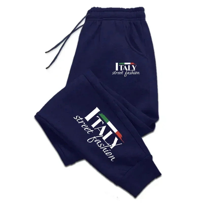 Streetwear Unisex Jogger Sweatpants - Mid-Rise Drawstring Tapered Fit