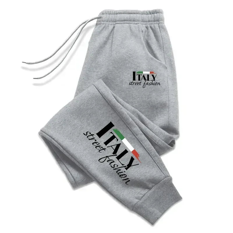 Streetwear Unisex Jogger Sweatpants - Mid-Rise Drawstring Tapered Fit
