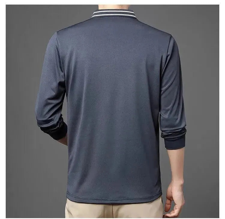 Striped Collar Men Polo Shirt-Polo Shirt-LeStyleParfait