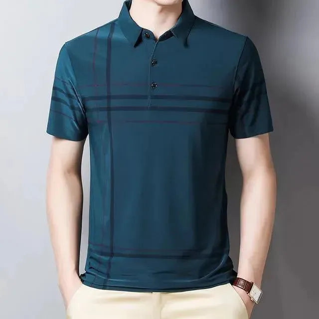 Striped Polo Shirts For Men-Polo Shirt-LeStyleParfait