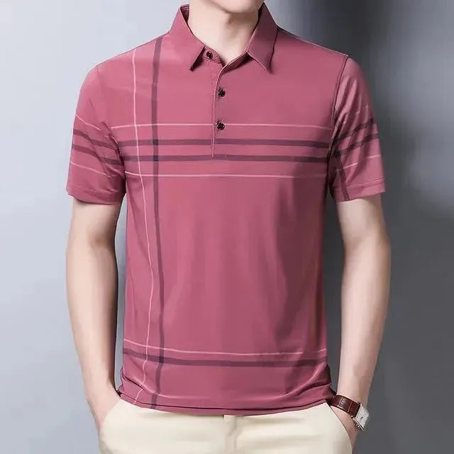 Striped Polo Shirts For Men-Polo Shirt-LeStyleParfait