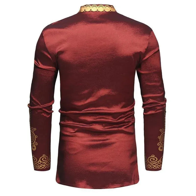 Stuurman African Print Men's Shirt-Men Shirts-LeStyleParfait